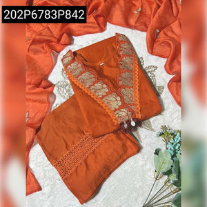 Women's Abstract Floral Embroidery Kurta Set | Festive Elegance