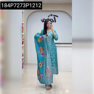 Women's Chanderi Jacquard Kurti Set | Festive & Navratri Wear