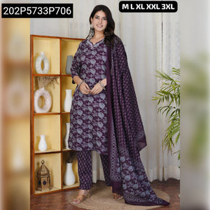 Women's Cotton Kurti Set | Sequence Work for Everyday Elegance