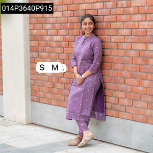 Women's Cotton Slub Kurti Pant Set | Everyday Comfort & Chic