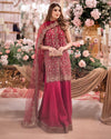 Women's Designer Chinnon Silk Kurta Palazzo Set | Festive & Party Wear