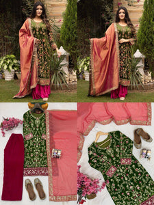 Women's Designer Velvet Suit | Festive Glamour