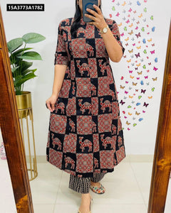 Women's Digital Print Co-ord Set | Everyday Elegance