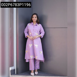 Women's Elegant Embroidered Kurta Palazzo Set | Casual & Festive Wear