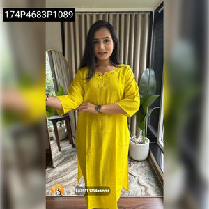 Women's Elegant Mirror Work Kurta Set | Office, Party & Vacation Attire