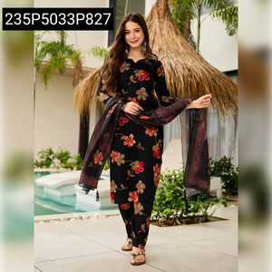 Women's Floral Print Silk Blend Kurta Set | Everyday Elegance