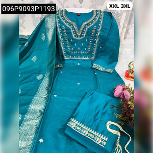 Women's Hand Work Kurti with Dupatta Pant Set | For Brunch & Vacay