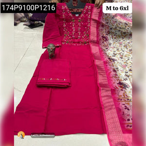 Women's Heavy Maslin Handwork Kurti Set | Festive & Everyday Elegance
