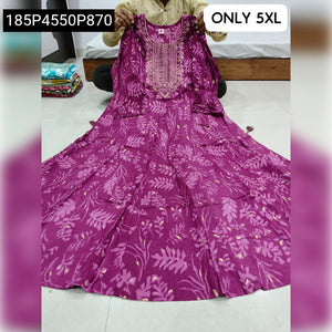 Women's Heavy Rayon Anarkali Gown | Festive & Casual Elegance