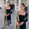 Women's Party Wear Velvet Embroidered Suit Set | Festive Collection