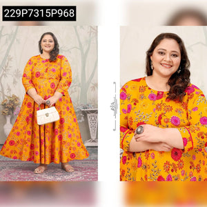 Women's Plus Size Rayon Long Kurti | Everyday Elegance