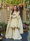 Women's Real Mirror Work Cosmos Palazzo Suit | Festive