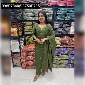 Women's Roman Silk Kurti Pant Set | Festive & Chic