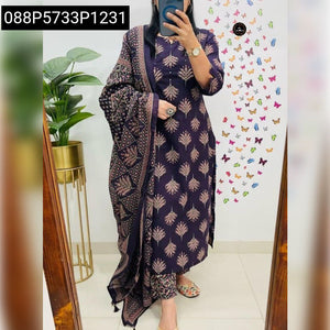 Women's Saganeri Print Straight Kurta Set | Festive & Casual