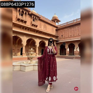 Women's Tier Anarkali Kurta Set with Hand Work | Festive & Casual