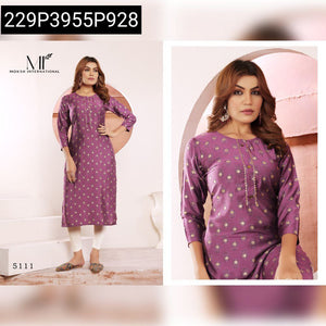 Women's Viscose Maslin Printed Kurti Top | Traditional Everyday Wear by Moksh International