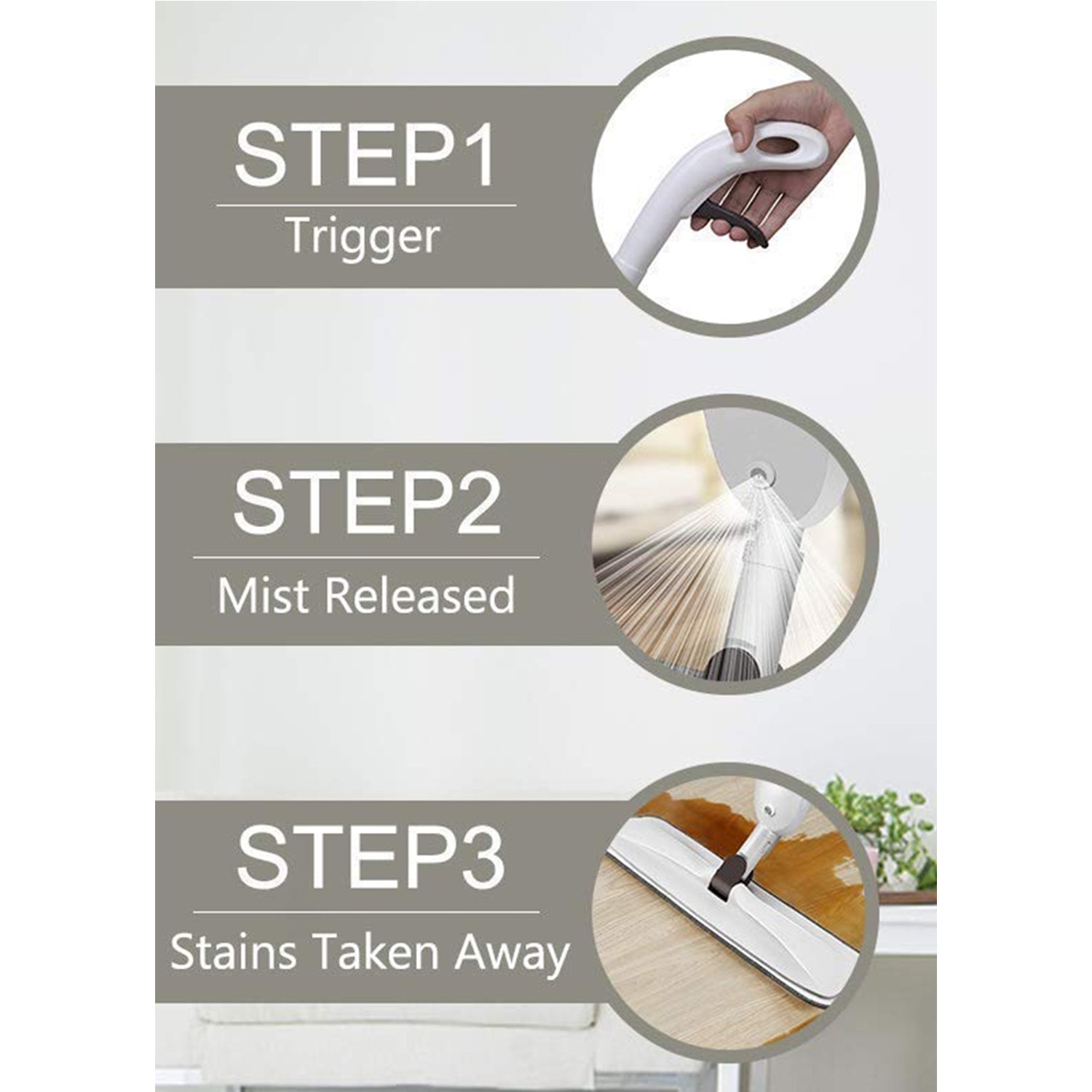1739 Floor Cleaning Spray Mop With Removable Washable Cleaning Pad - TREND BUY