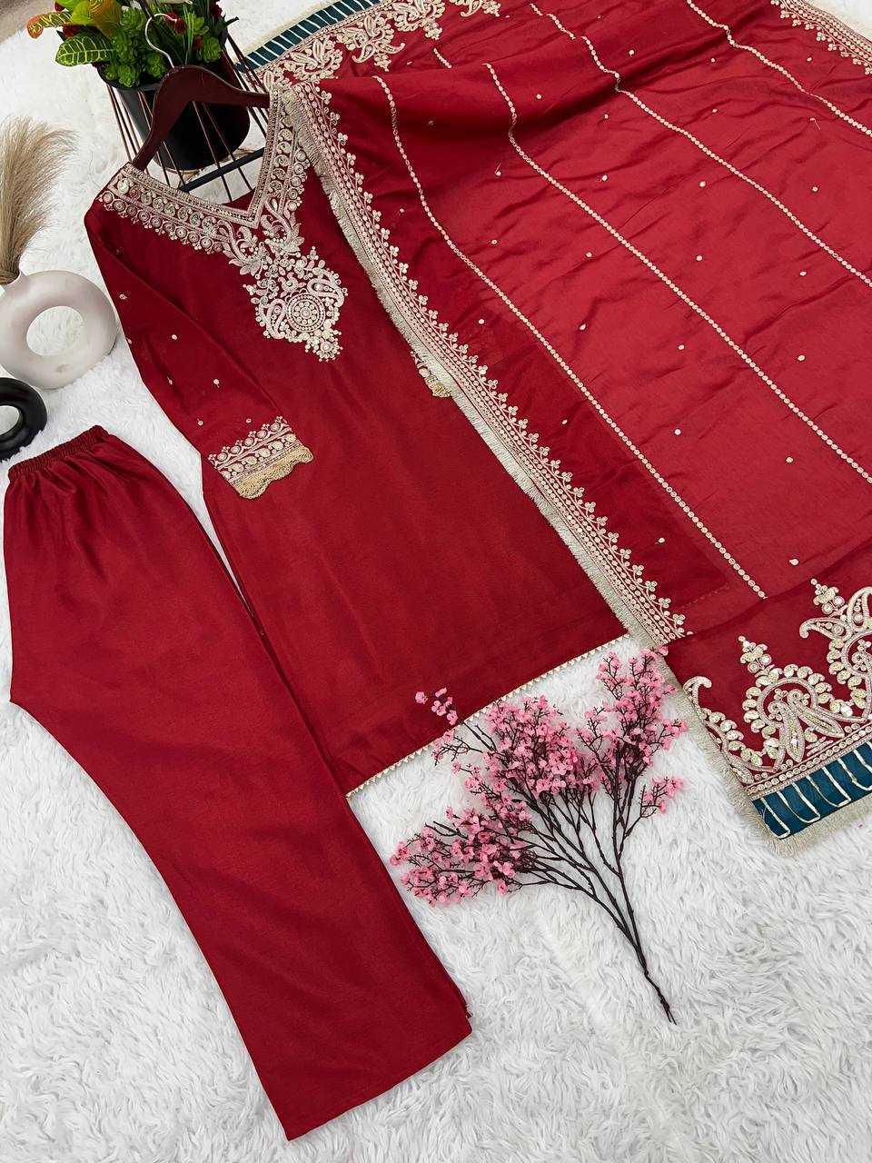PAKISTANI EMBROIDERY LADIES SILK SUITS - TREND BUY
