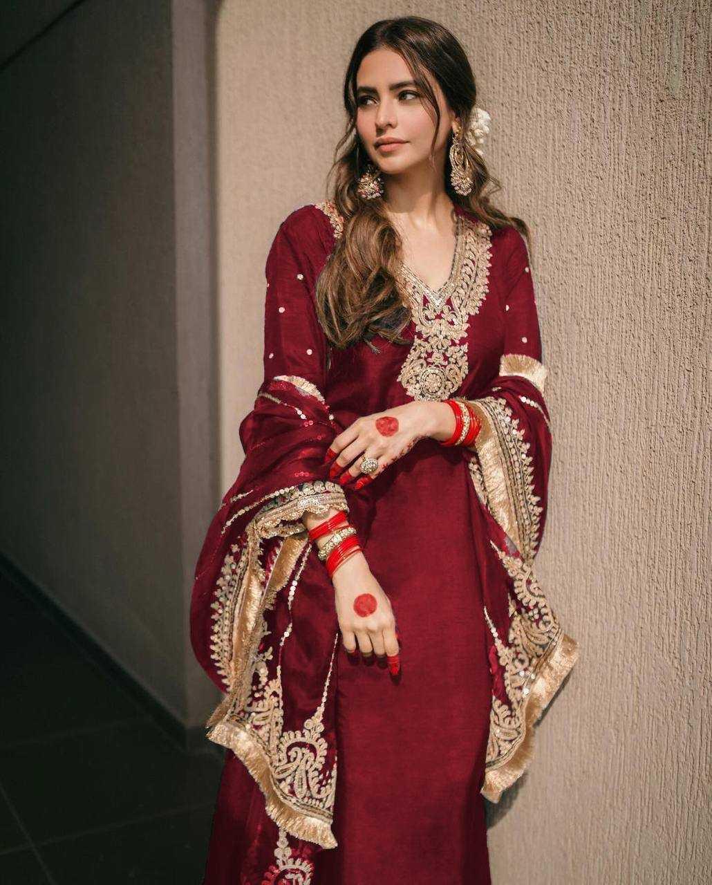 PAKISTANI EMBROIDERY LADIES SILK SUITS - TREND BUY