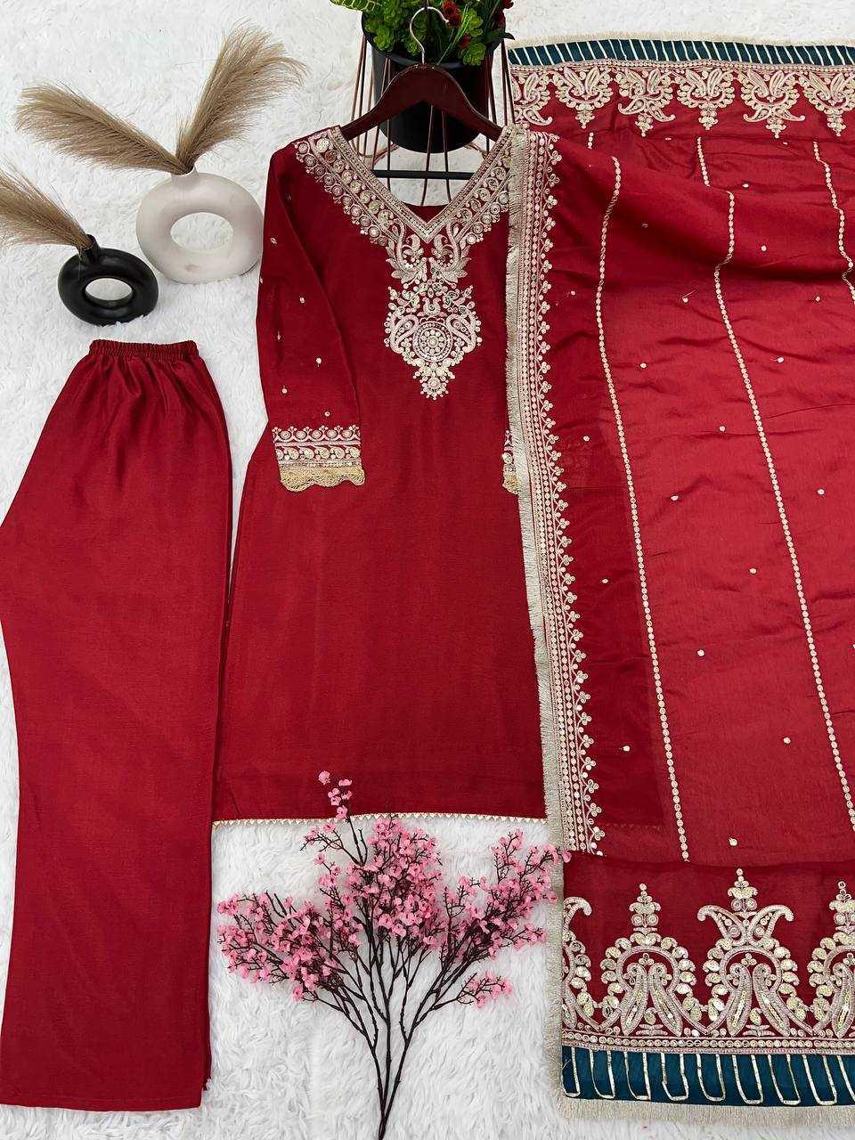 PAKISTANI EMBROIDERY LADIES SILK SUITS - TREND BUY