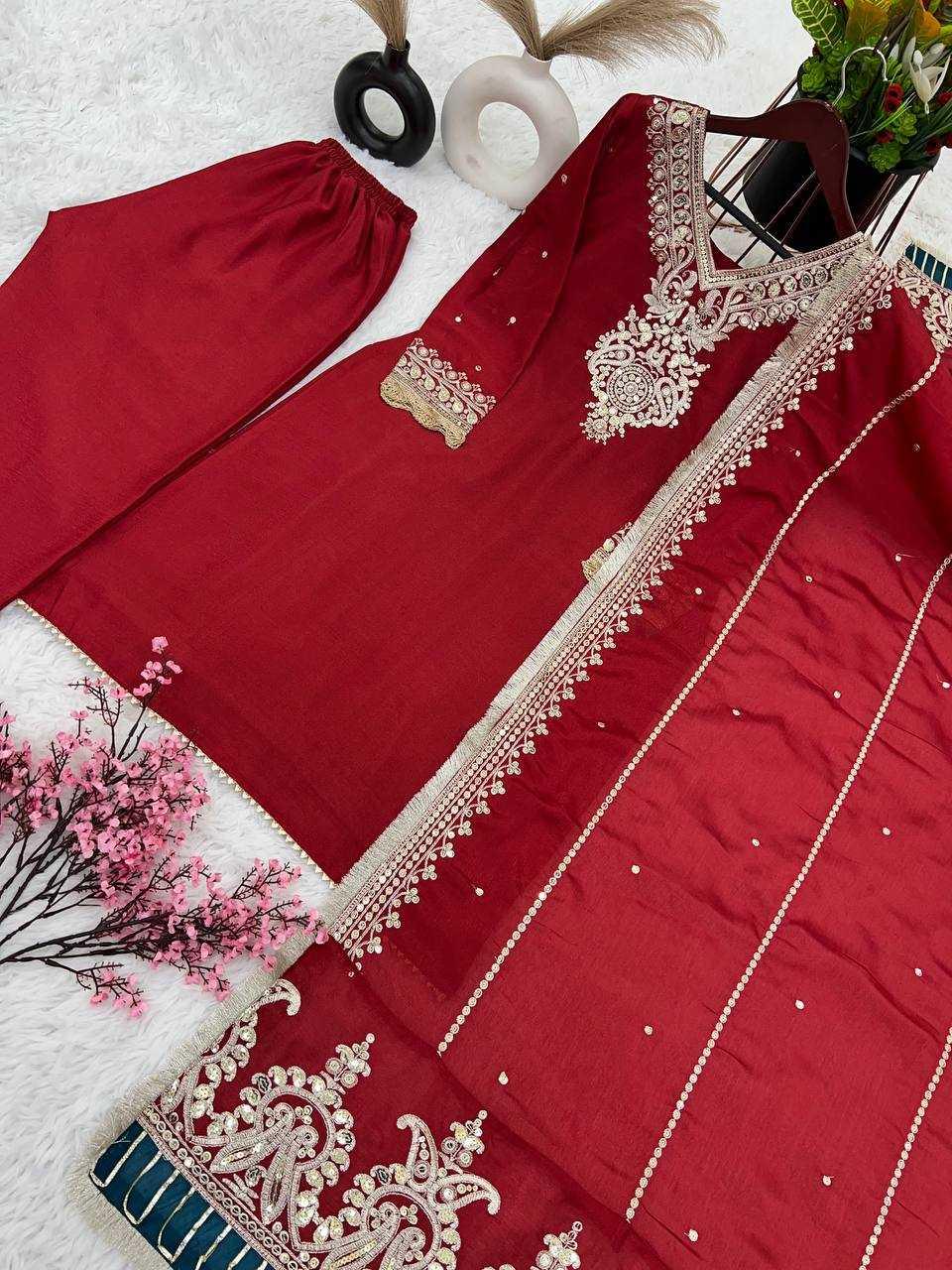 PAKISTANI EMBROIDERY LADIES SILK SUITS - TREND BUY
