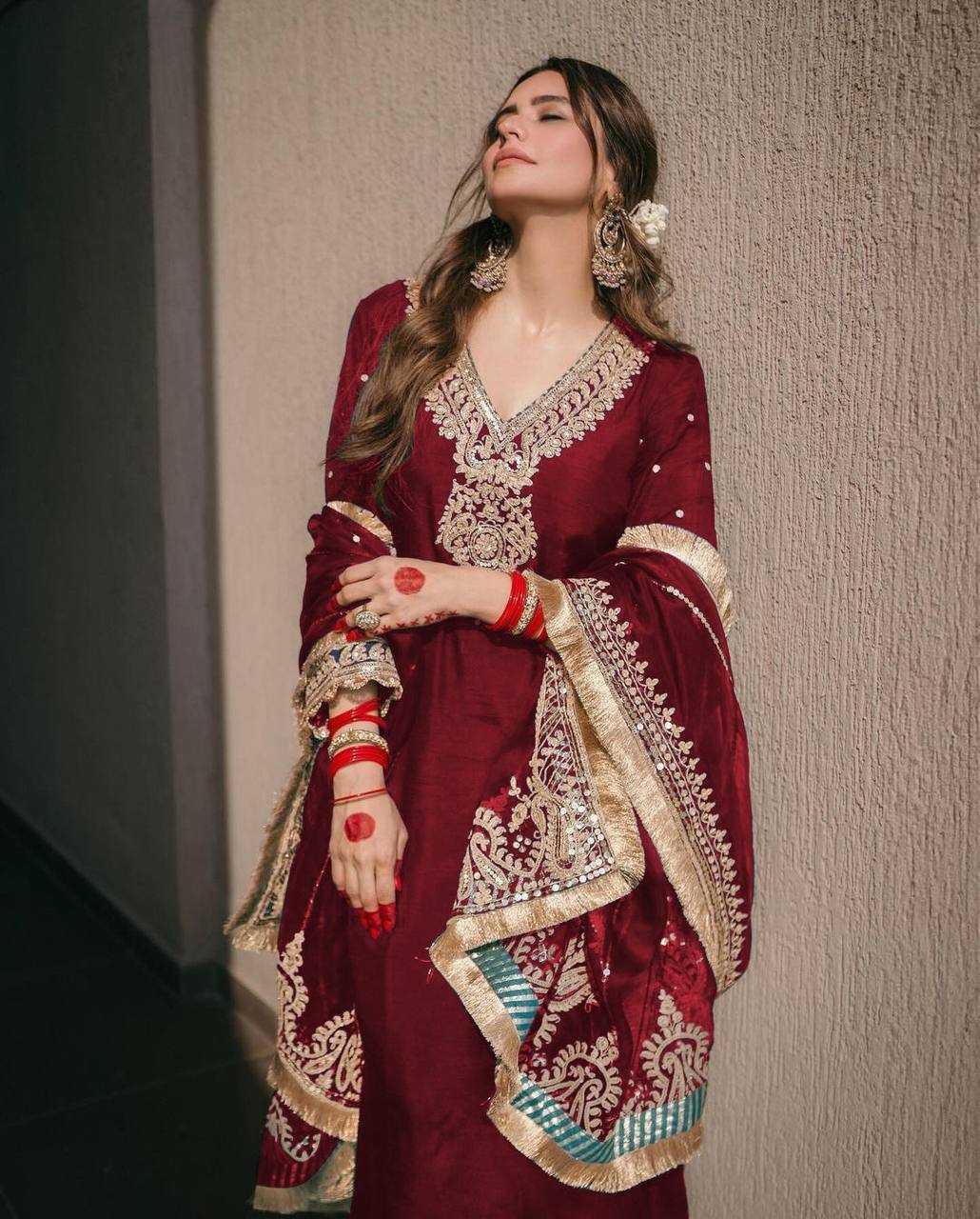 PAKISTANI EMBROIDERY LADIES SILK SUITS - TREND BUY