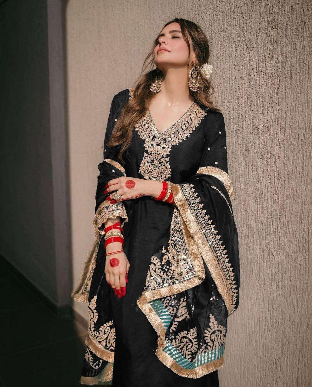 PAKISTANI EMBROIDERY LADIES SILK SUITS - TREND BUY