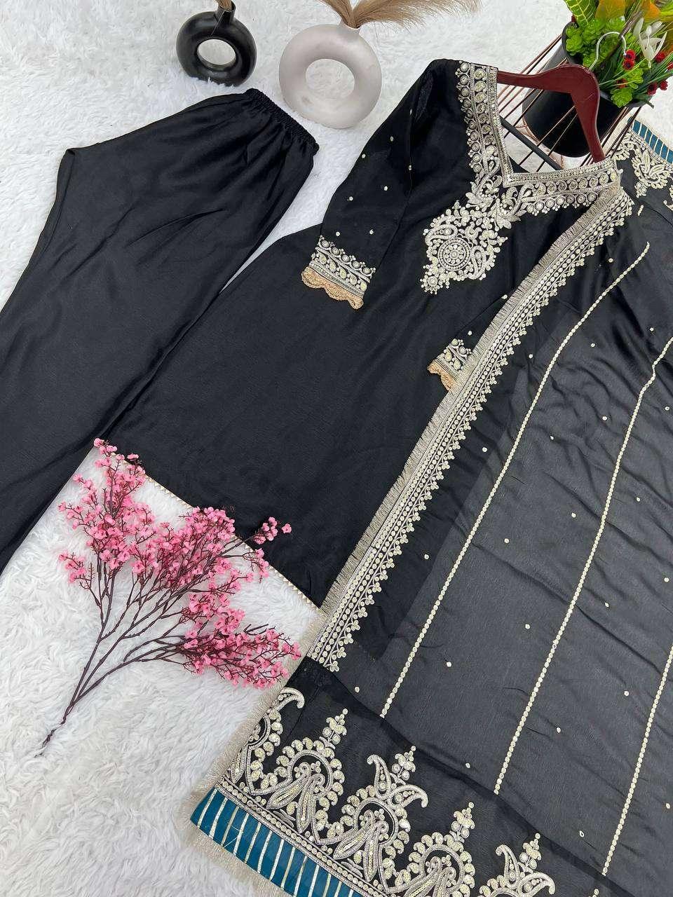 PAKISTANI EMBROIDERY LADIES SILK SUITS - TREND BUY
