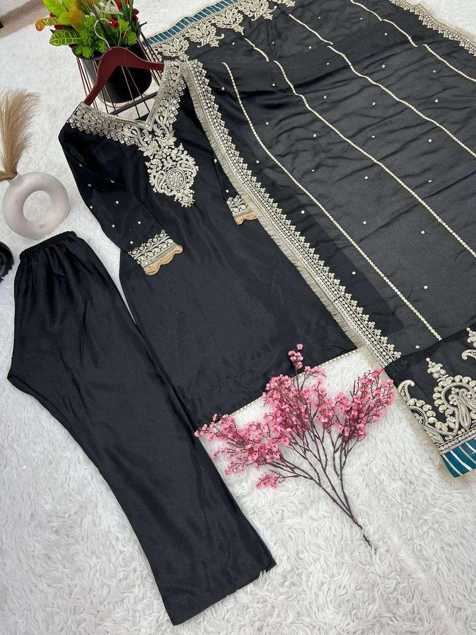 PAKISTANI EMBROIDERY LADIES SILK SUITS - TREND BUY