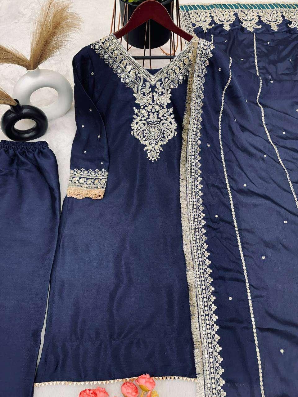PAKISTANI EMBROIDERY LADIES SILK SUITS - TREND BUY