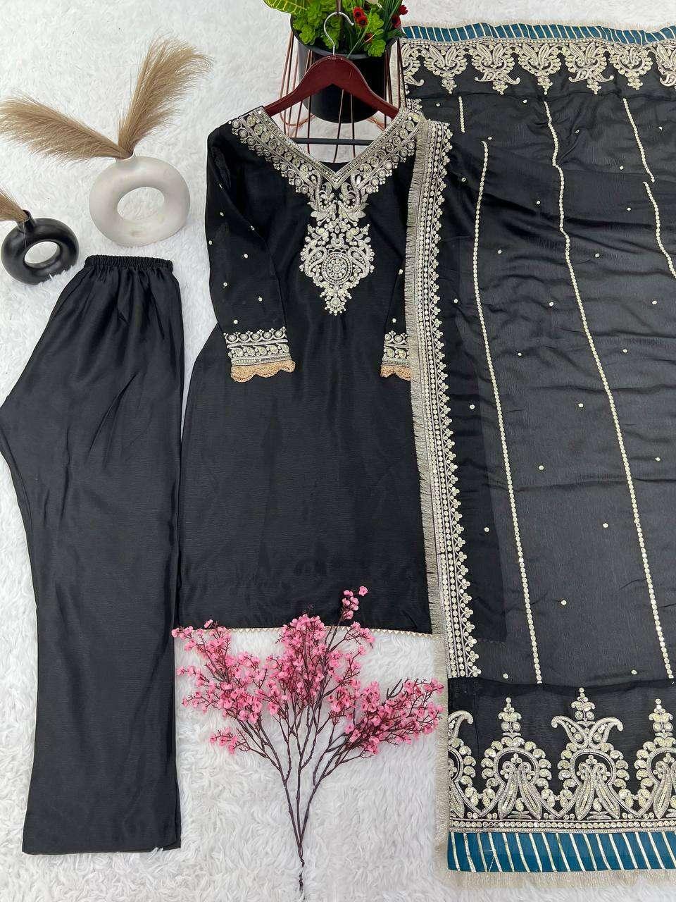 PAKISTANI EMBROIDERY LADIES SILK SUITS - TREND BUY