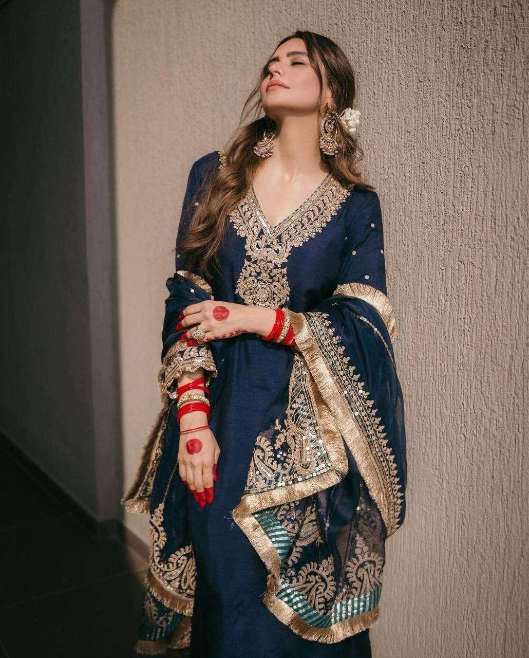PAKISTANI EMBROIDERY LADIES SILK SUITS - TREND BUY