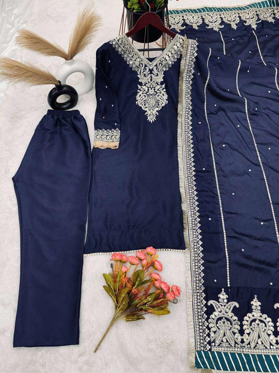 PAKISTANI EMBROIDERY LADIES SILK SUITS - TREND BUY
