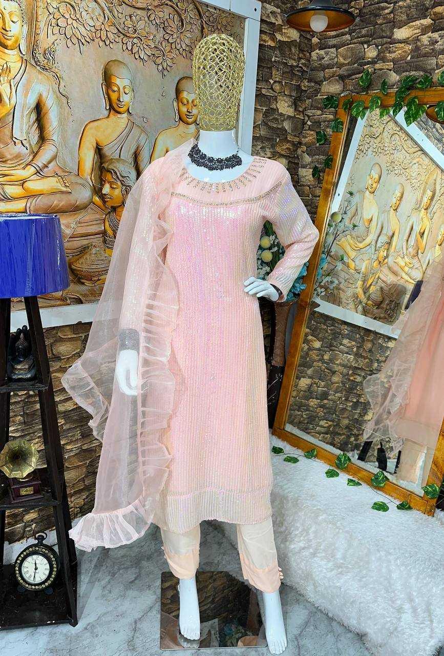 LADIES EMBROIDERY GEORGETTE LADIES PARTY WEAR SUITS