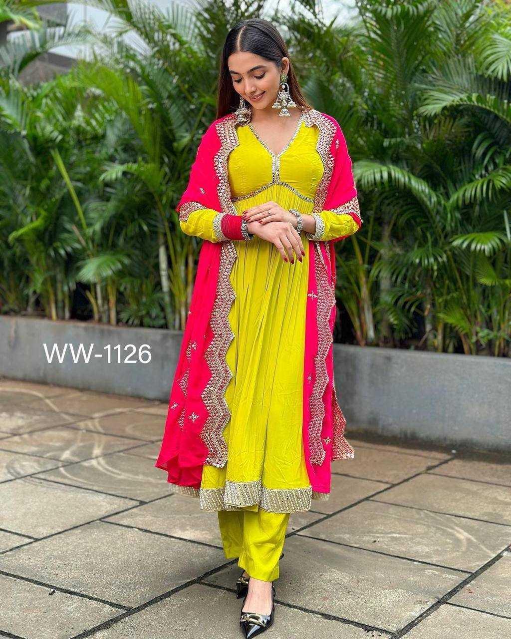 EMBROIDERY ANARKALI LONG GEORGETTE WORK GOWNS - TREND BUY