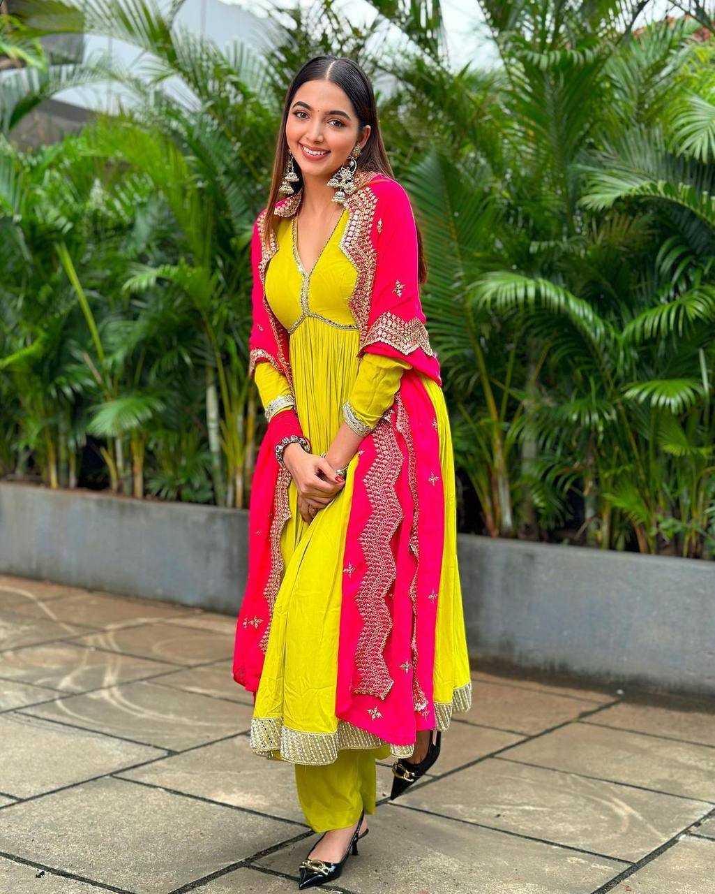 EMBROIDERY ANARKALI LONG GEORGETTE WORK GOWNS - TREND BUY