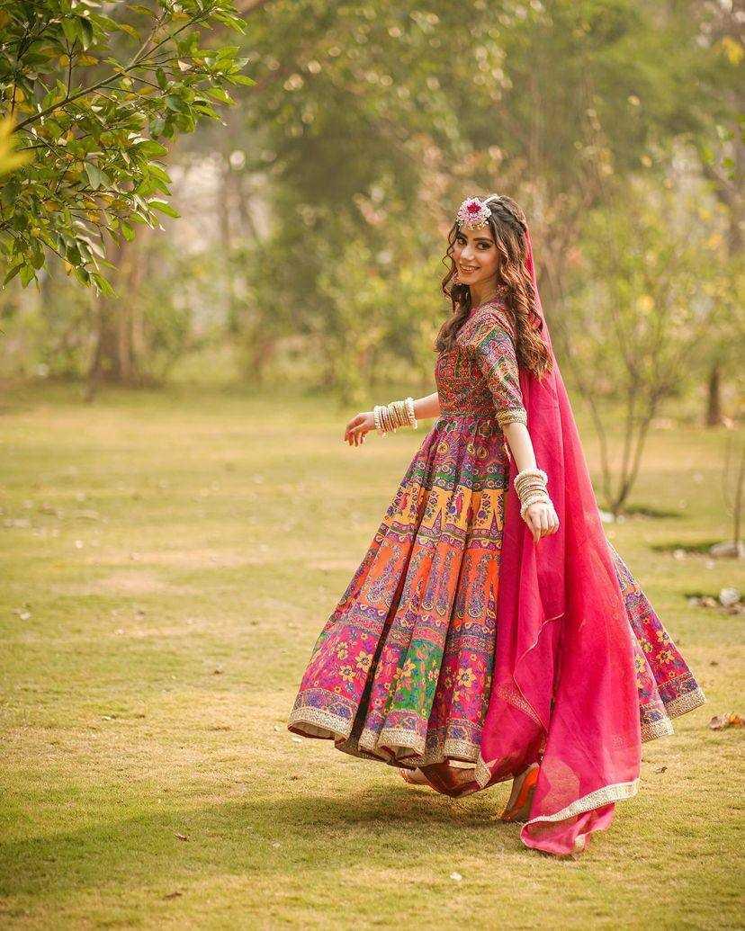 Anarkali Long Printed Gowns – Elegant Ethnic Wear for Special Occasions - TREND BUY