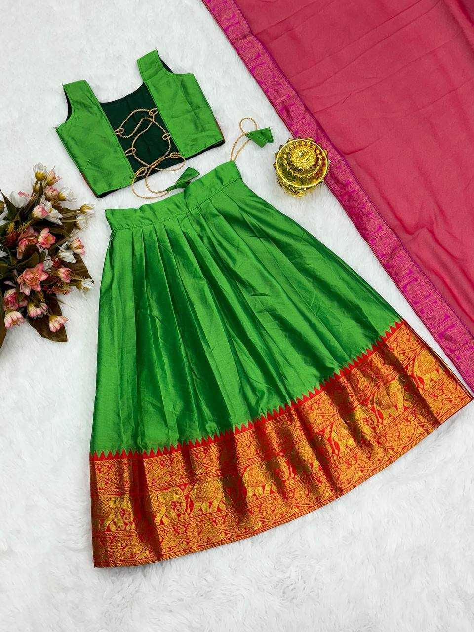 PURE SILK KIDS LEHENGAS - TREND BUY