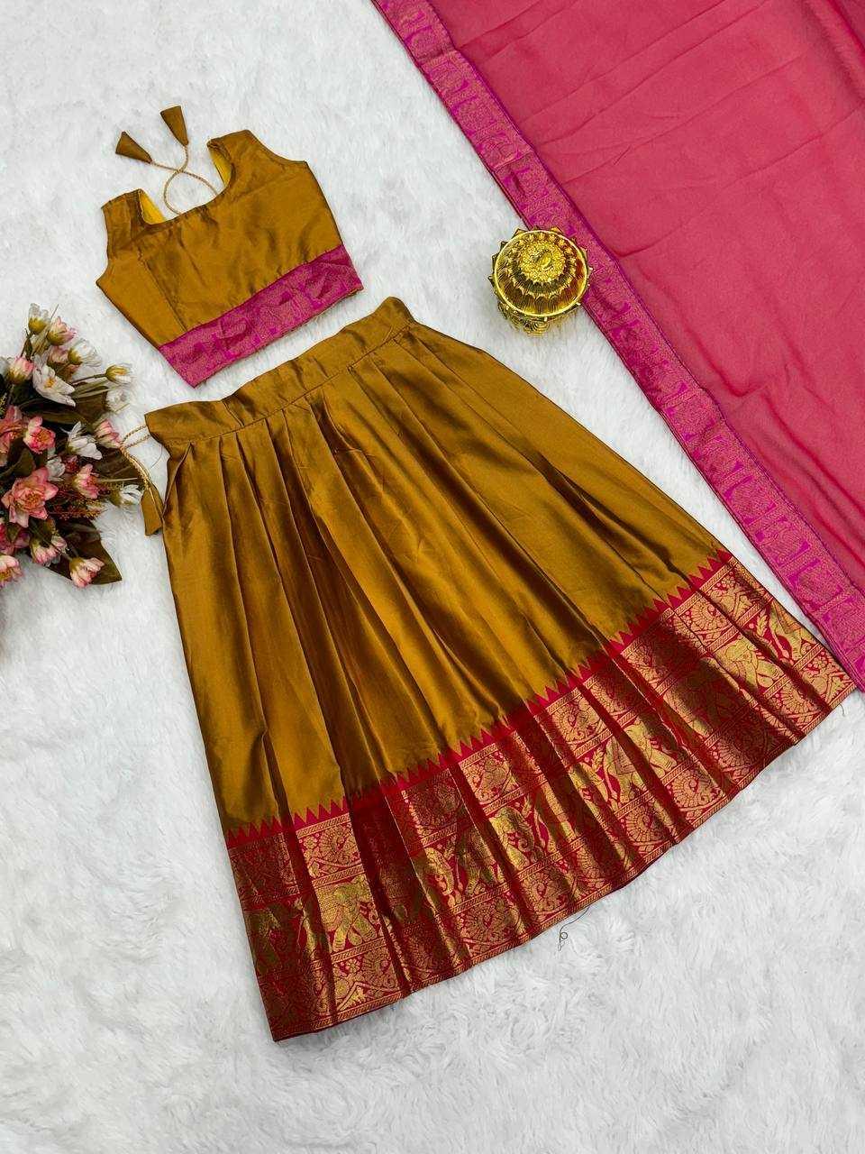 PURE SILK KIDS LEHENGAS - TREND BUY