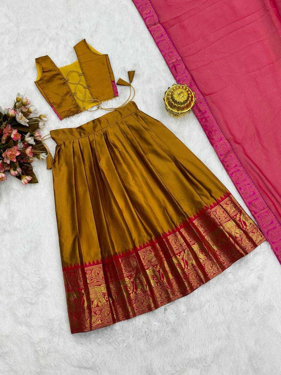 PURE SILK KIDS LEHENGAS - TREND BUY