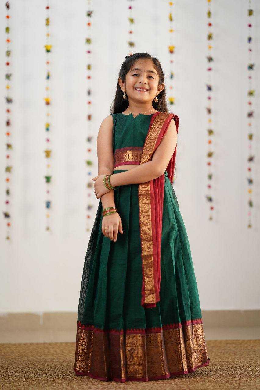 PURE SILK KIDS LEHENGAS - TREND BUY